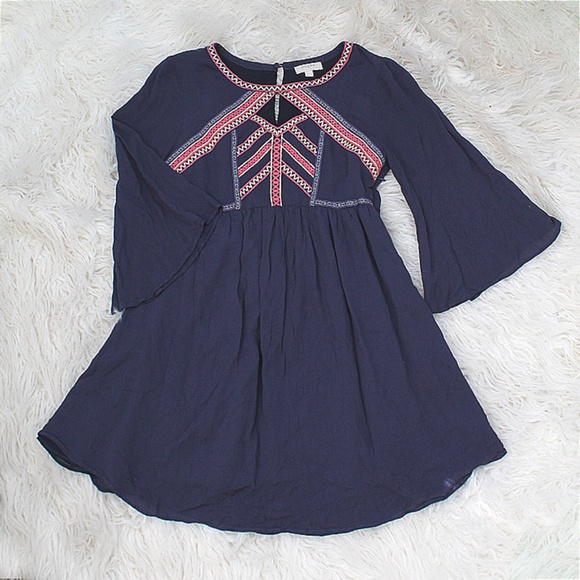 Umgee Dresses & Skirts - Umgee‎ Bohemian Mini Dress with Embroidery